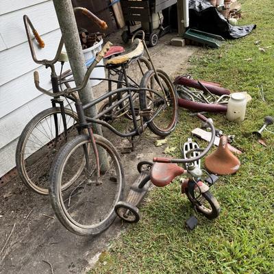 Two Vintage Bicycles (incl. Western Flyer) and More (Y-BM)