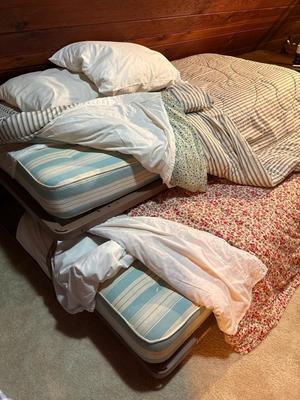 Sale Photo Thumbnail #13: Perfect for guests! Includes bedding, mattresses & frames. Quite comfortable!