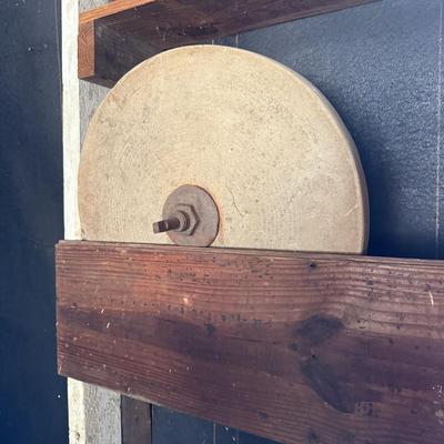 Old-Timey Pedal Operated Grinding Wheel (G-BM)