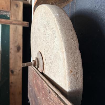 Old-Timey Pedal Operated Grinding Wheel (G-BM)
