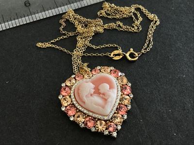 925 Cameo Heart Necklace