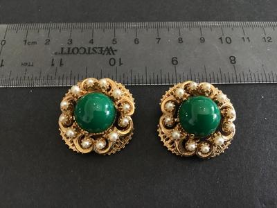 Florenza Vintage Clip on Earrings