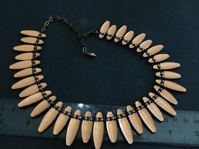 Vintage Enamel Copper Necklace Gorgeous