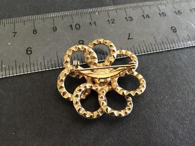 Purple Rhinestone Brooch