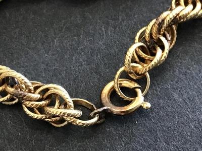 Gold Filled Bracelet with Vintage Pendant