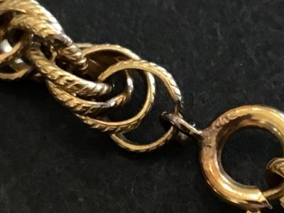 Gold Filled Bracelet with Vintage Pendant