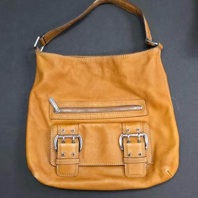 LOT 115: Vintage Michael Kors Handbag and Vintage Unsigned Red Bag
