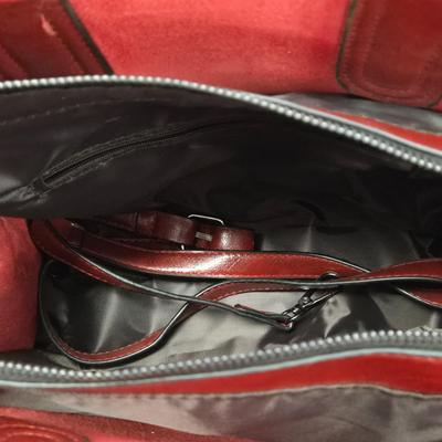 LOT 115: Vintage Michael Kors Handbag and Vintage Unsigned Red Bag