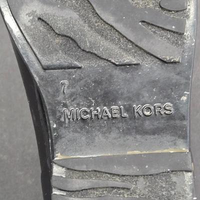 LOT 119: Michael Kors Rainboots, Michael Kors Rain Jacket and Calvin Klein Windbreaker Jacket