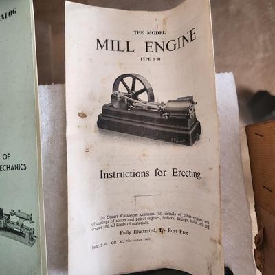 Stuart Model Mill Engine w Box and Manual