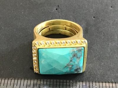 Golw by Sheila Fajl Faceted Turquoise Masterpiece Series