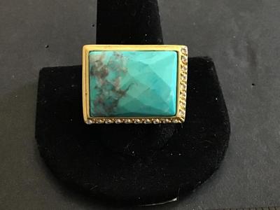 Golw by Sheila Fajl Faceted Turquoise Masterpiece Series