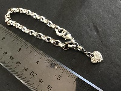 Orgamni Owl Rhinestone Heart Bracelet