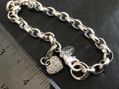 Orgamni Owl Rhinestone Heart Bracelet