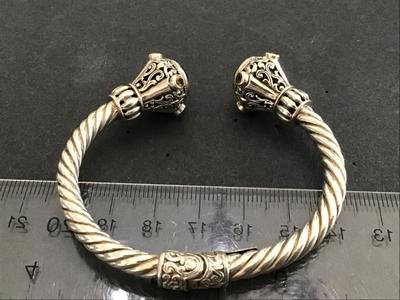 14 KT Gold And 925 Silver Midas Marked with Precious Stones