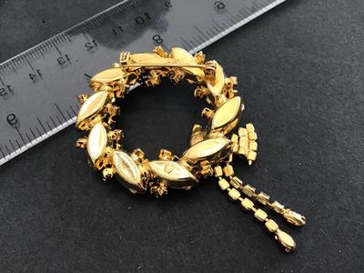 Gorgeous Christmas Rhinestone Christmas Brooch Bow. May be Juliana. Not sure