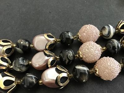 Gorgeous Vintage Necklace 3 Strand Necklace