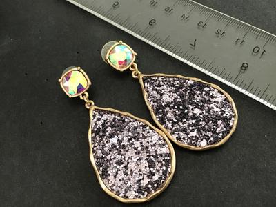 Rhinestone Glitter Statement Earrings