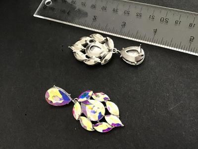 Iradescent Glass Statement Earrings