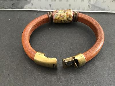 Tamarack Leather copper Bracelet Magnetic. Nice