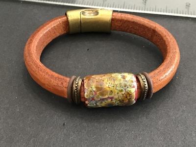 Tamarack Leather copper Bracelet Magnetic. Nice