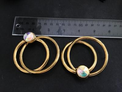 Beautiful Large Hoop Statement Earrings