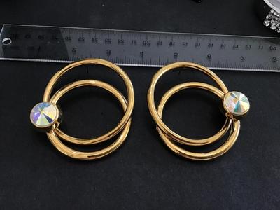 Beautiful Large Hoop Statement Earrings