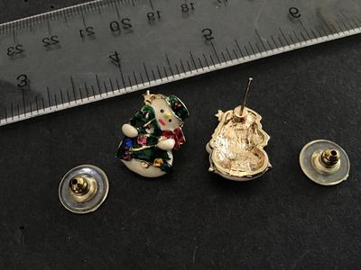 Snowman Earrings Holiday