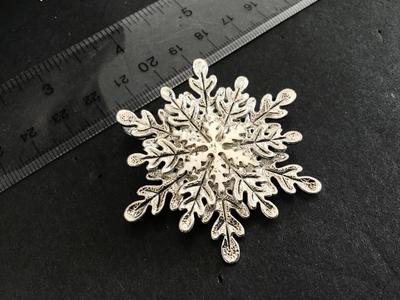 Best Signed Snowflake Brooch Pendant