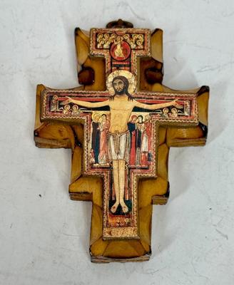 Vintage San Damiano Crucifix Wood