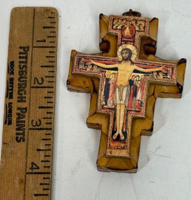 Vintage San Damiano Crucifix Wood