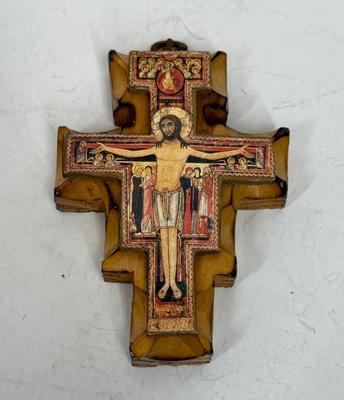 Vintage San Damiano Crucifix Wood