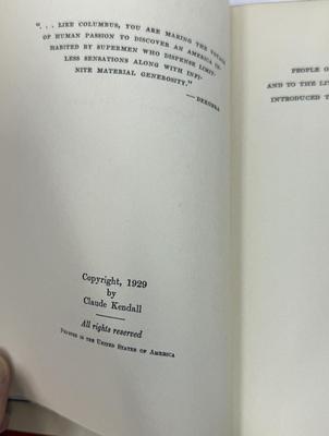 Sale Photo Thumbnail #451: In good used condition. A critique of American culture, provoked by the publication of MOTHER INDIA by Katherine Mayo. Mayo was an opponent of Indian independence and wrote her book to critique Hindu culture, particularly its treatment of women. In respon