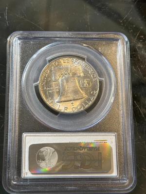 PCGS CERTIFIED 1953-P MS64 FBL FRANKLIN SILVER HALF DOLLAR AS PICTURED.