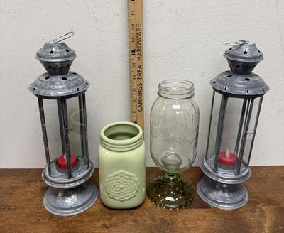 Sale Photo Thumbnail #467: The lanterns have untested electronic candles. All are in good used condition.