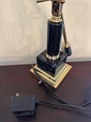 Vintage Brass Adjustable Desk/Piano Lamp