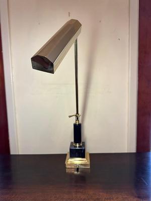 Vintage Brass Adjustable Desk/Piano Lamp