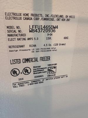 Frigidaire Commercial Upright Freezer