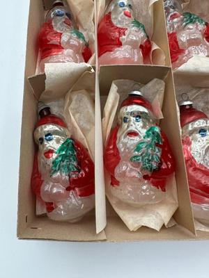 Collection of Vintage Glass & Plastic Christmas Ornaments