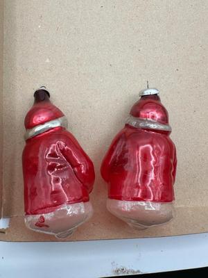 Collection of Vintage Glass & Plastic Christmas Ornaments