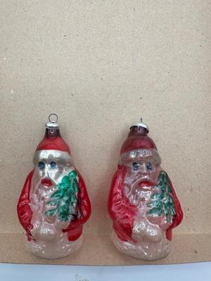 Collection of Vintage Glass & Plastic Christmas Ornaments