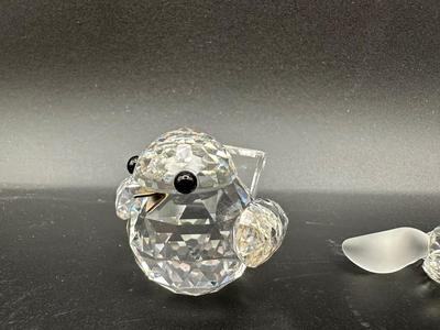 Swarovski Crystal Small Fox and Bird GFigurines