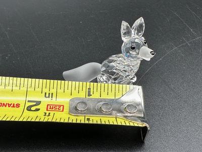 Swarovski Crystal Small Fox and Bird GFigurines