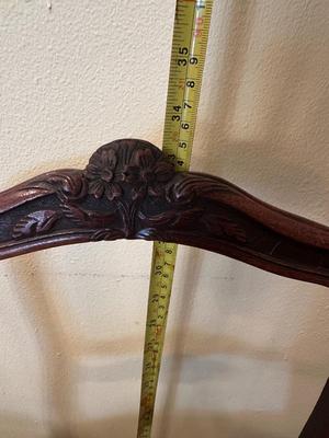 Pair of Vintage Carved Balloon Back Side Chairs