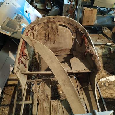 LOT 502: Antique Horse Drawn Cutter Sleigh