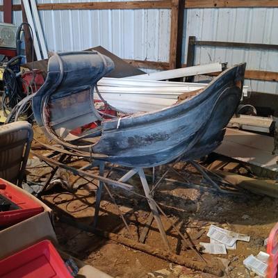 LOT 502: Antique Horse Drawn Cutter Sleigh