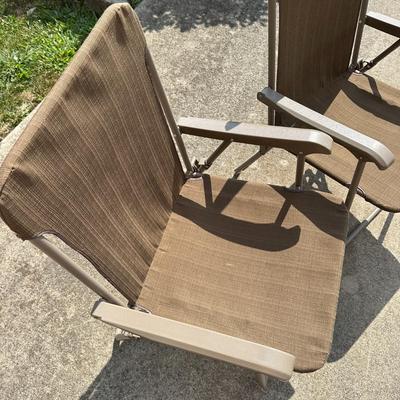 2 Folding Patio Chairs (G)