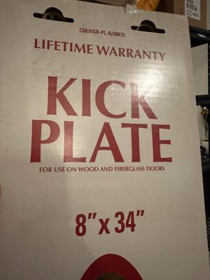 New 8" x 34" Kick Plate (G)