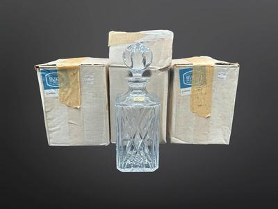 Atlantis Hand Blown and Cut Decanters
