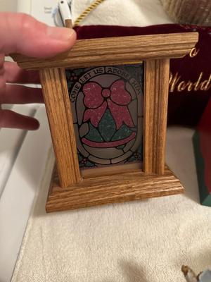 Assorted Christmas Decor & Red Tree Skirt (B1)